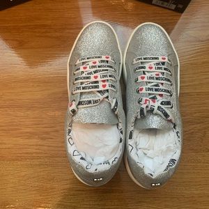 Brand new cute glitter Moschino sneakers